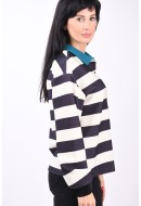Bluza Dama Jjxx Jxgry Reg Polo Black Stripes Bone White